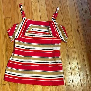 Michael Michael Kors Sleeveless Striped‎ Blouse Size 6